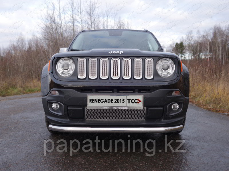 Защита передняя нижняя 60,3 мм ТСС для Jeep Renegade 4WD 2015- - фото 1 - id-p108380571