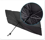 Зонт солнцезащитный автомобильный в чехле для лобового стекла, фото 6