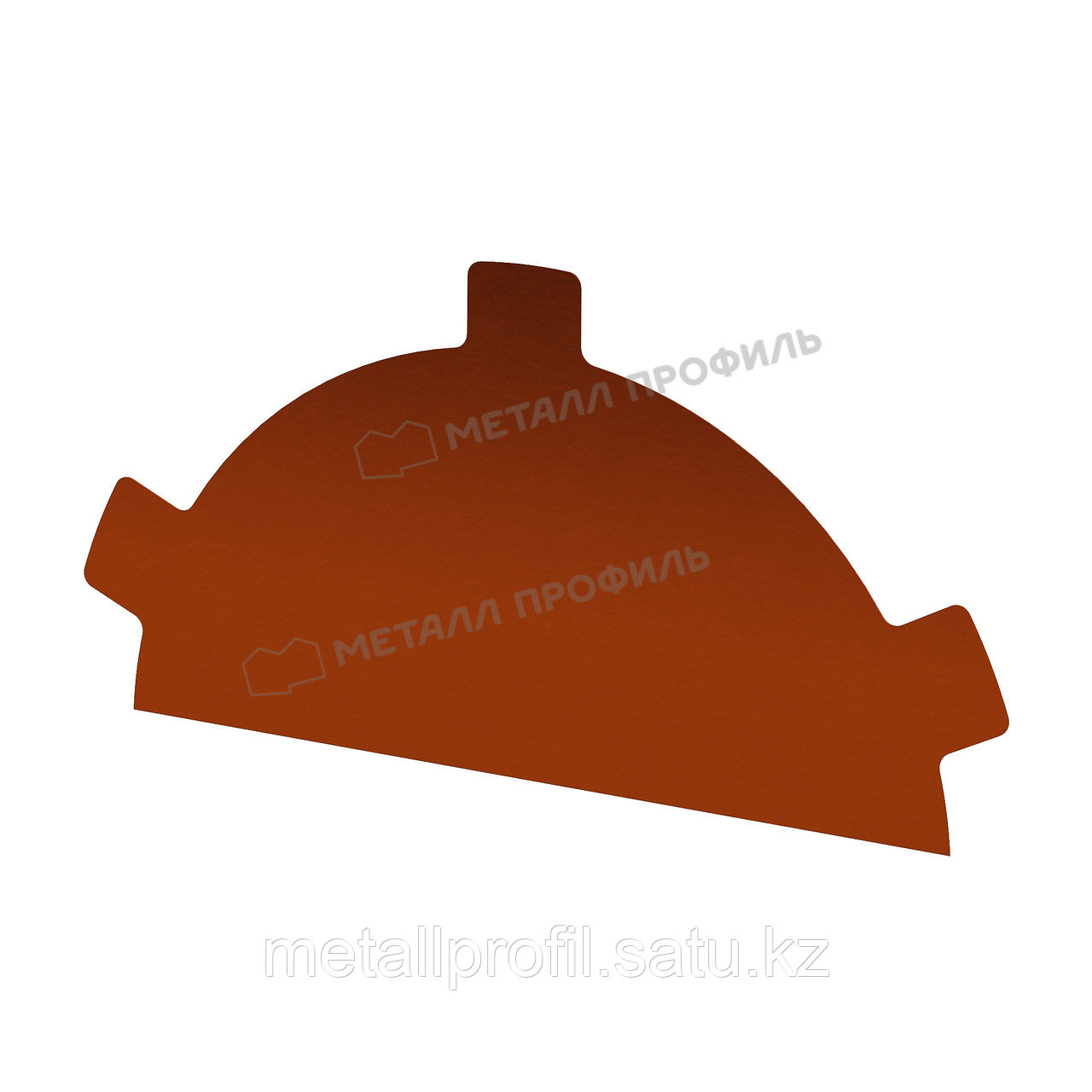 Металл Профиль Заглушка конька круглого простая (AGNETA-20-Copper\Copper-0.5) - фото 1 - id-p108540184