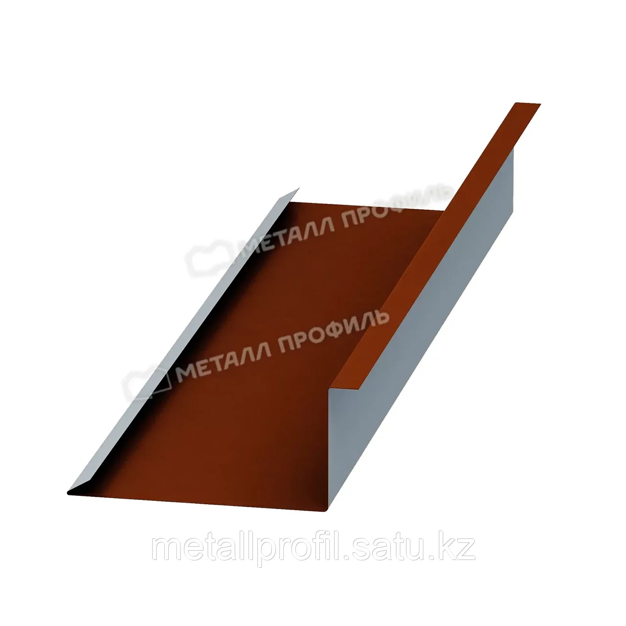 Металл Профиль Планка примыкания нижняя 250х122х2000 (AGNETA-20-Copper\Copper-0.5) - фото 1 - id-p108540232