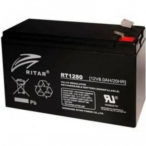 RITAR RT1280 сменные аккумуляторы акб для ибп (RT1280) - фото 1 - id-p108546150