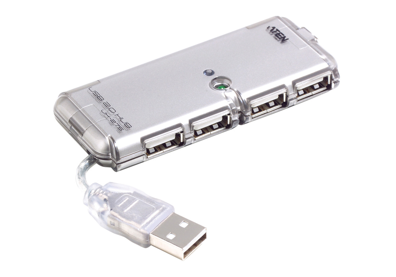 4-портовый USB 2.0 концентратор +БП UH275Z-AT-G ATEN - фото 1 - id-p108547120
