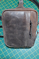 Мужская кожаная сумка-барсетка, фото 2