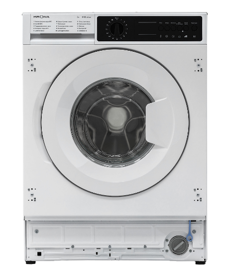 Встраиваемая стиральная машина KRONA KALISA 1400 8K WHITE - фото 1 - id-p108547496