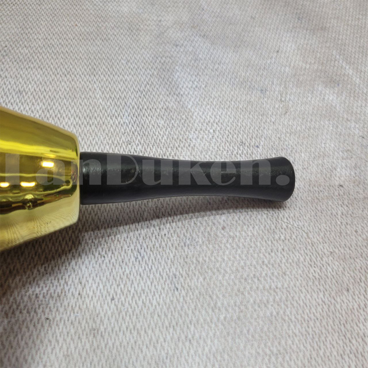 Колокольчик золотистый с деревянной ручкой 12 на 6.5 см - фото 4 - id-p108547521