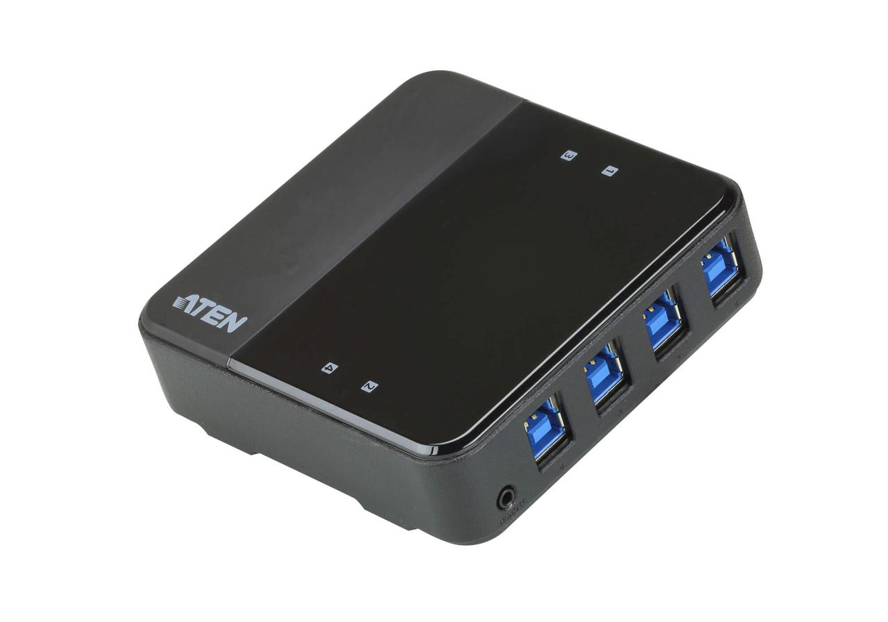 4-портовый USB 3.2 Gen1 коммутатор для совместного использования 4-х периферийных устройств US3344 ATEN