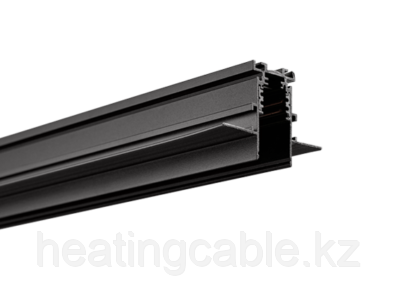 Магнитный трек (шинопровод) черный 2 метра врезной, фото 2