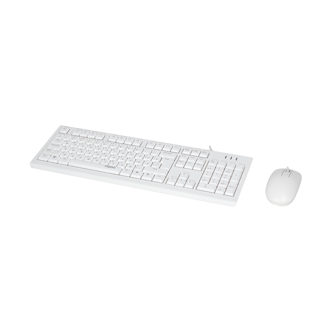 Комплект: клавиатура + Мышь Rapoo X120PRO White