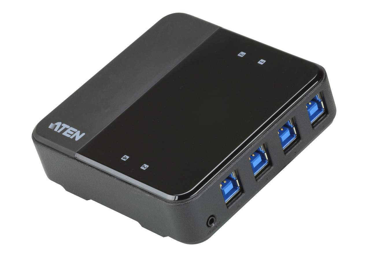 4-портовый USB 3.2 Gen1 коммутатор для совместного использования 4-х периферийных устройств US434 ATEN