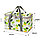 Корзинка-сумка для пикника холодильник ПВХ 35х20х20 желтая с рисунком, фото 2