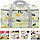 Корзинка-сумка для пикника холодильник ПВХ 35х20х20 желтая с рисунком, фото 4