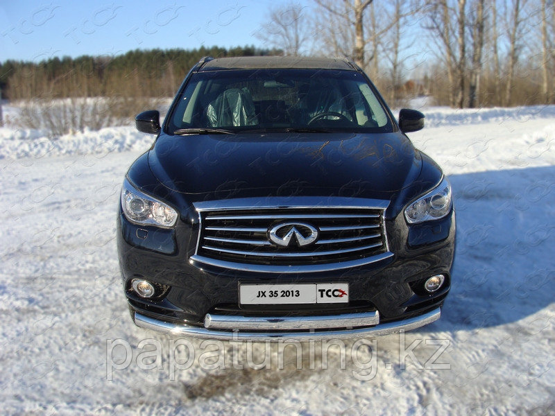 Защита передняя нижняя 76,1/75 мм ТСС для Infiniti QX 60 (JX35) 2013-2016 - фото 1 - id-p108380527