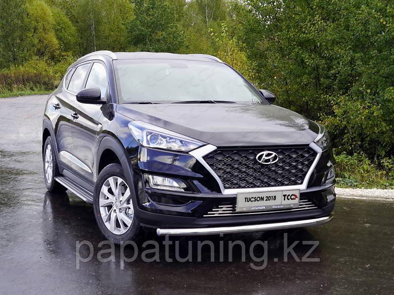 Защита передняя нижняя 60,3 мм ТСС для Hyundai Tucson 2018-2021, фото 1