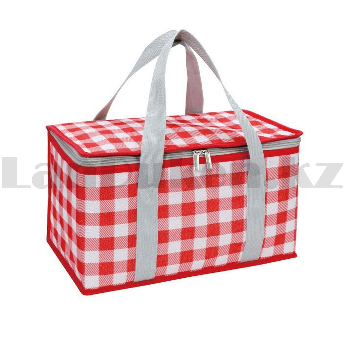 Корзинка-сумка для пикника холодильник ПВХ 35х20х20 красная