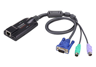 КВМ-адаптер PS/2, VGA с поддержкой композитного видео сигнала  KA7120 ATEN