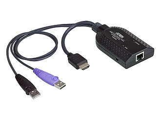КВМ-адаптер USB, HDMI и поддержкой Virtual Media и Smart Card  KA7168 ATEN