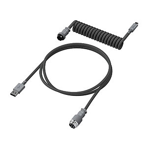 Провод для механической клавиатуры HyperX USB-C Coiled Cable Gray 6J678AA, фото 2