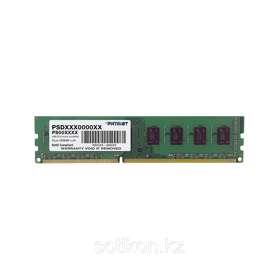 Модуль памяти Patriot Signature PSD34G16002 DDR3 4GB 1600MHz