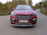 Защита передняя нижняя 60,3 мм ТСС для Hyundai Santa Fe Premium (DM) 2015-2018