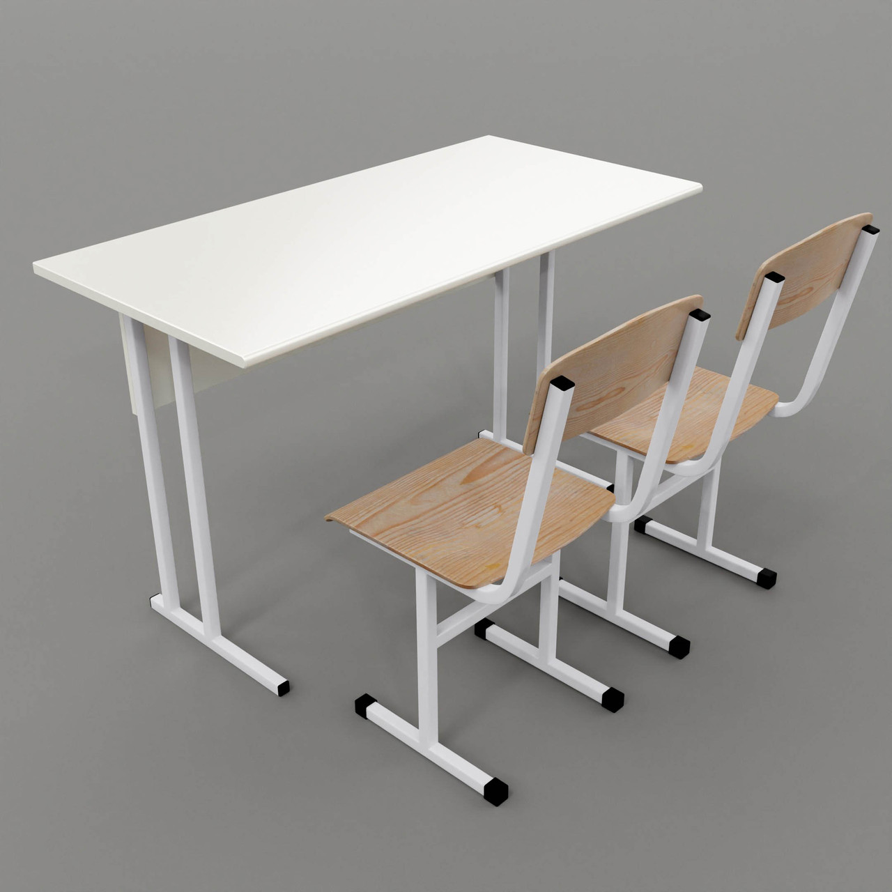 Стол ученический для кабинета физики + 2 стула 1200х600х750 - фото 1 - id-p102086169