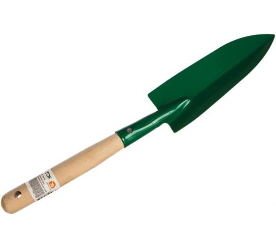 Совок посадочный РОСТОК с деревянной ручкой,узкий, рабочая часть 160мм - фото 1 - id-p108554652