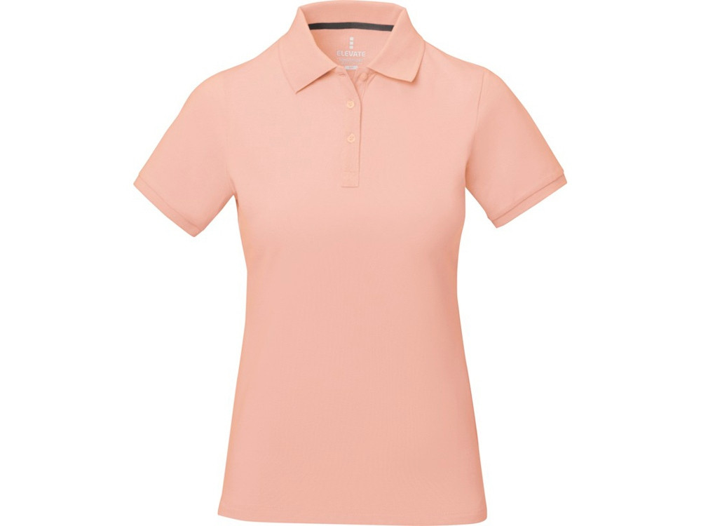 Calgary женская футболка-поло с коротким рукавом, pale blush pink - фото 2 - id-p108554740