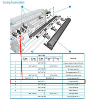 HP плата контроля вентиляторов Curing control PCA (B4H70-67111), фото 3