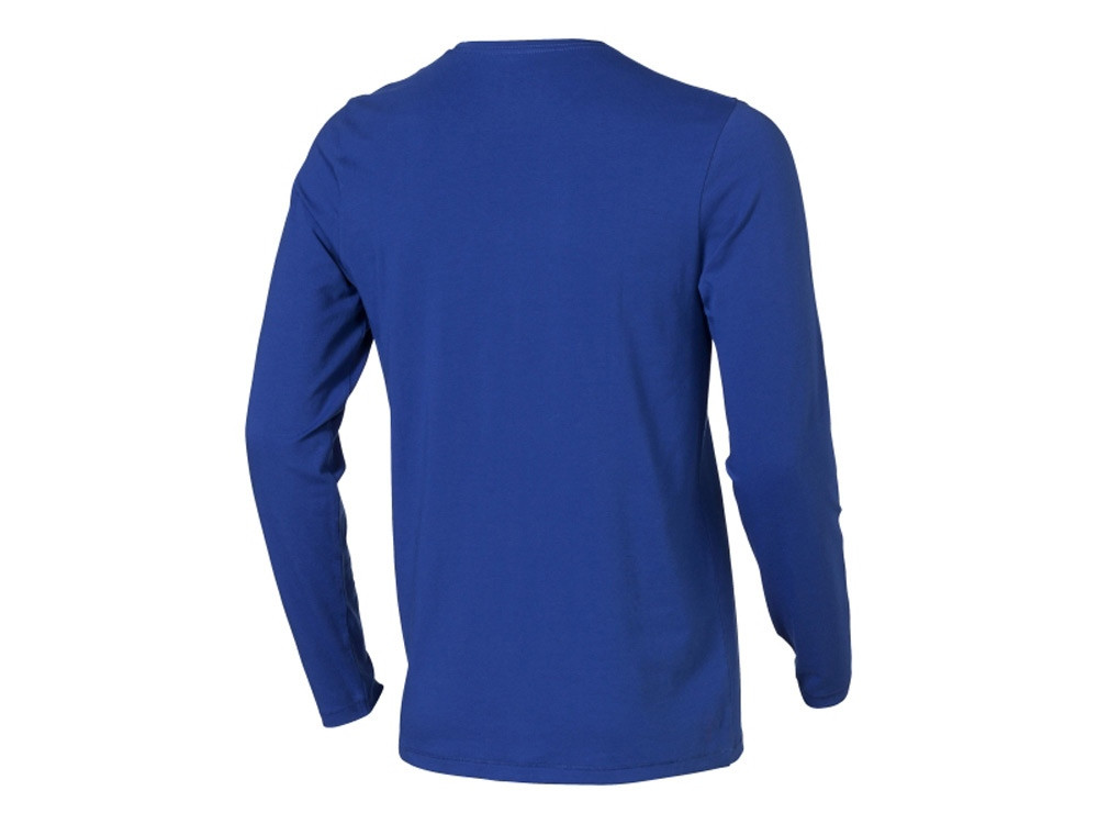 Ponoka мужская футболка из органического хлопка, длинный рукав, синий - фото 2 - id-p108554751