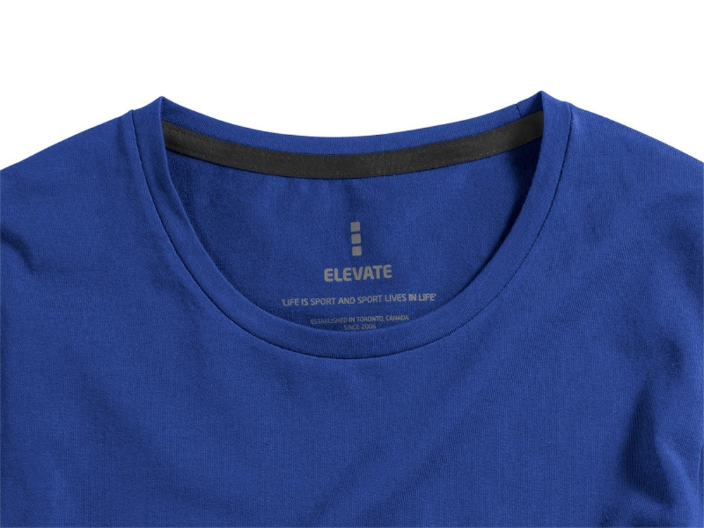 Ponoka мужская футболка из органического хлопка, длинный рукав, синий - фото 3 - id-p108554751