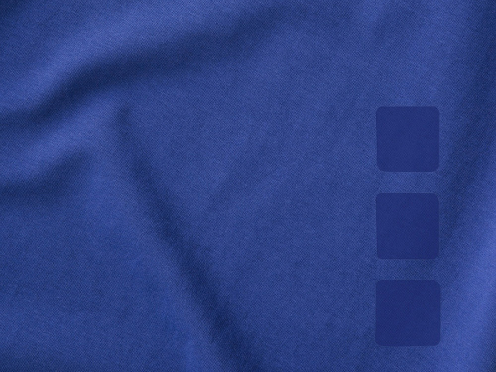 Ponoka мужская футболка из органического хлопка, длинный рукав, синий - фото 4 - id-p108554751