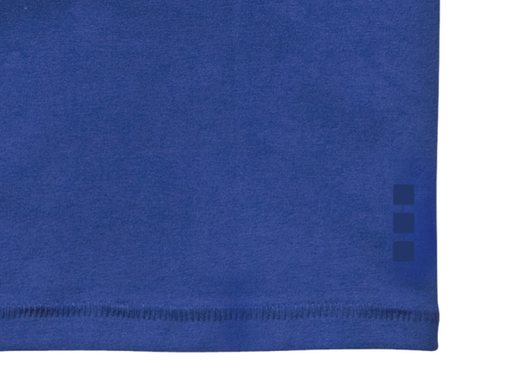 Ponoka мужская футболка из органического хлопка, длинный рукав, синий - фото 5 - id-p108554751