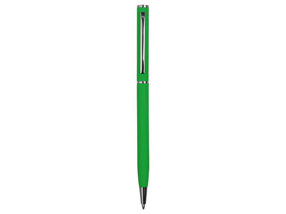 Ручка металлическая шариковая Атриум с покрытием софт-тач, зеленый - фото 2 - id-p108554901