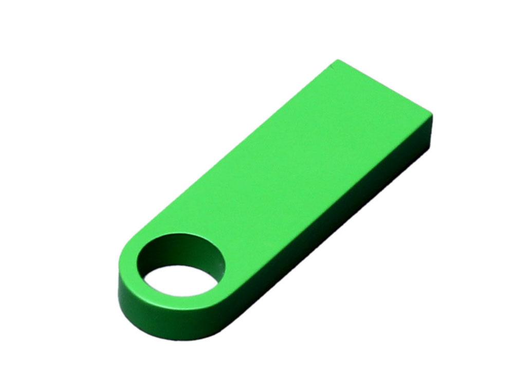 USB 2.0-флешка на 16 Гб с мини чипом и круглым отверстием, зеленый - фото 2 - id-p108555871