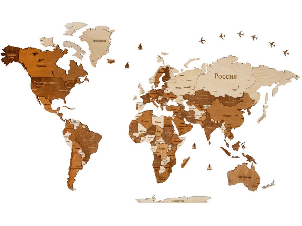Интерьерная карта мира World - фото 1 - id-p108557764