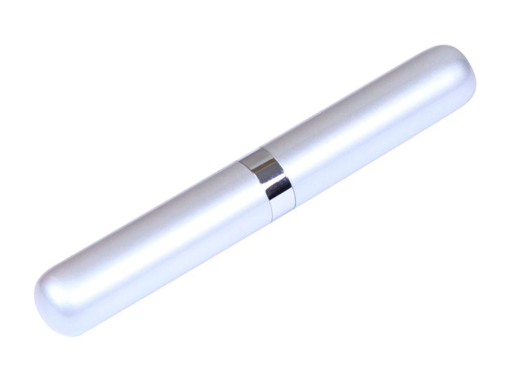 Пенал G06 в виде тубы для ручки, серебро - фото 1 - id-p108555953