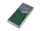 Чехол-картхолдер Favor на клеевой основе на телефон для пластиковых карт и и карт доступа, темно-зеленый, фото 4