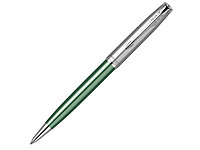 Шариковая ручка Parker Sonnet Essentials Green SB Steel CT, цвет чернил black, перо: M, в подарочной упаковке.