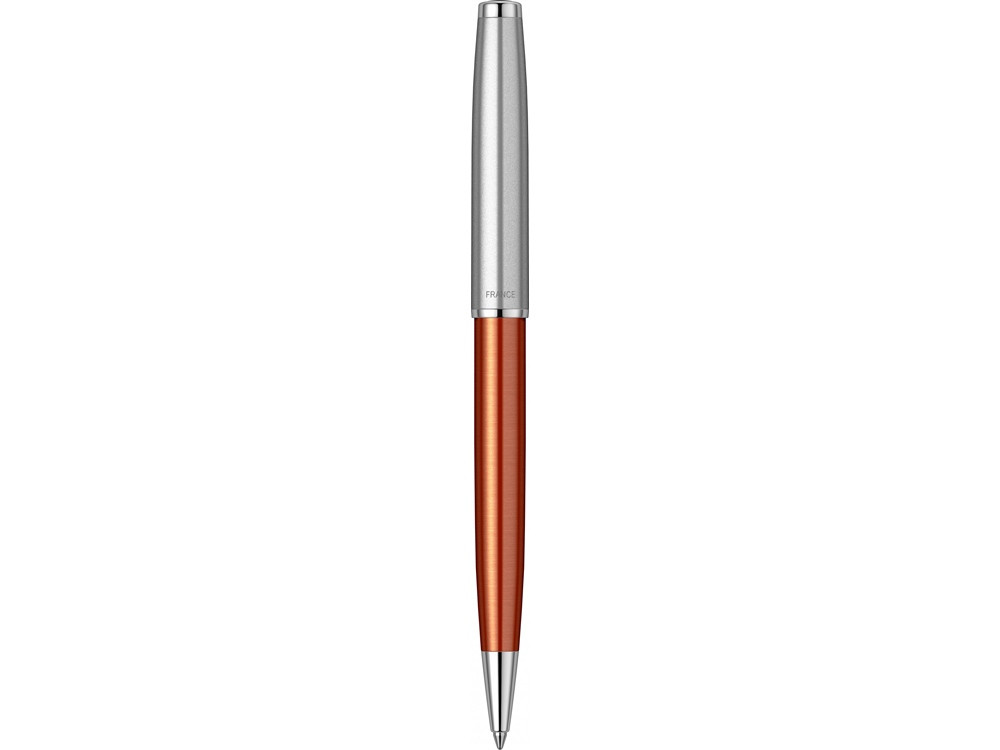 Шариковая ручка Parker Sonnet Essentials Orange SB Steel CT, цвет чернил black, перо: M, в подарочной - фото 2 - id-p108558931