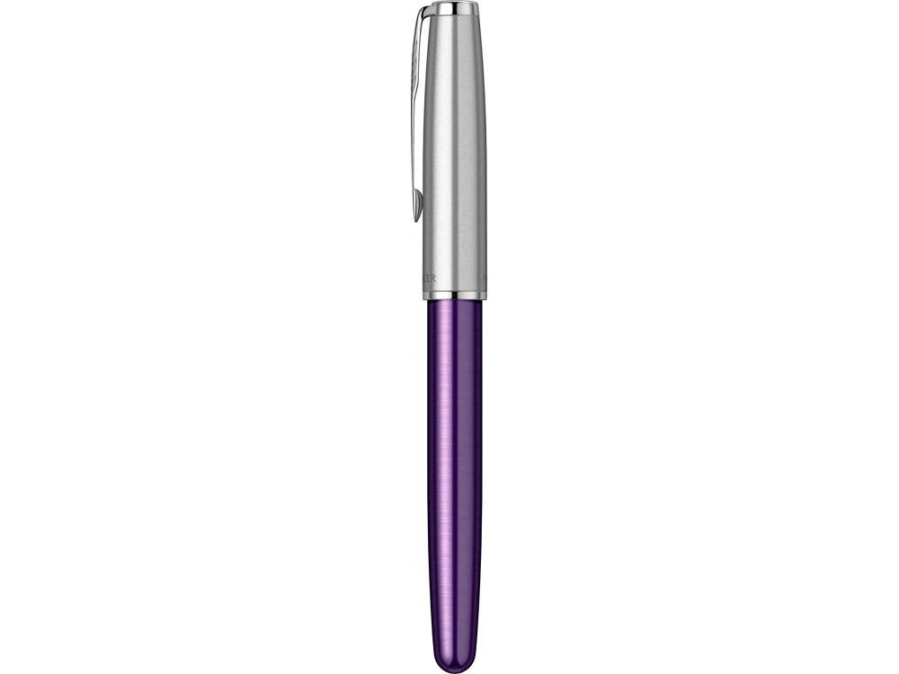 Перьевая ручка Parker Sonnet Essentials Violet SB Steel CT, перо: F, цвет чернил black, в подарочной упаковке. - фото 6 - id-p108558935