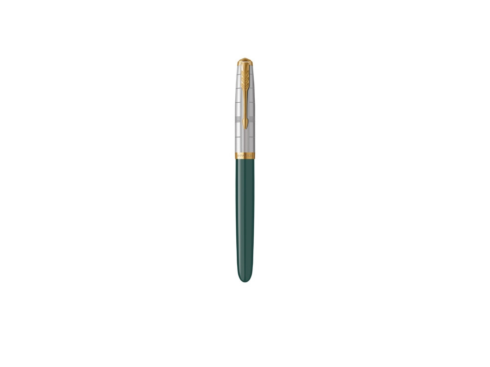 Перьевая ручка Parker 51 Premium Forest Green GT, перо: F чернила: Black, Blue, в подарочной упаковке. - фото 2 - id-p108558944