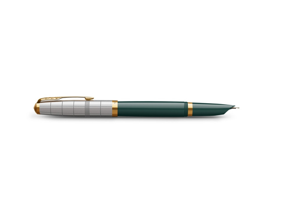 Перьевая ручка Parker 51 Premium Forest Green GT, перо: F чернила: Black, Blue, в подарочной упаковке. - фото 4 - id-p108558944