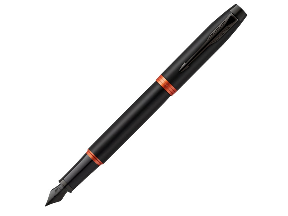 Перьевая ручка Parker IM Vibrant Rings Flame Orange, стержень:F, цвет чернил: blue, в подарочной упаковке. - фото 1 - id-p108558950