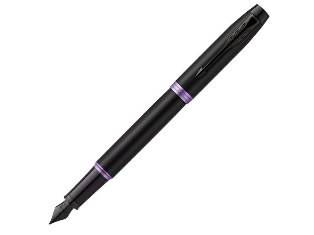 Перьевая ручка Parker IM Vibrant Rings Flame Amethyst Purple, стержень:F, цвет чернил: blue, в подарочной - фото 1 - id-p108558951