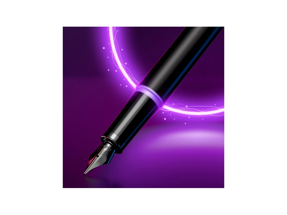 Перьевая ручка Parker IM Vibrant Rings Flame Amethyst Purple, стержень:F, цвет чернил: blue, в подарочной - фото 9 - id-p108558951