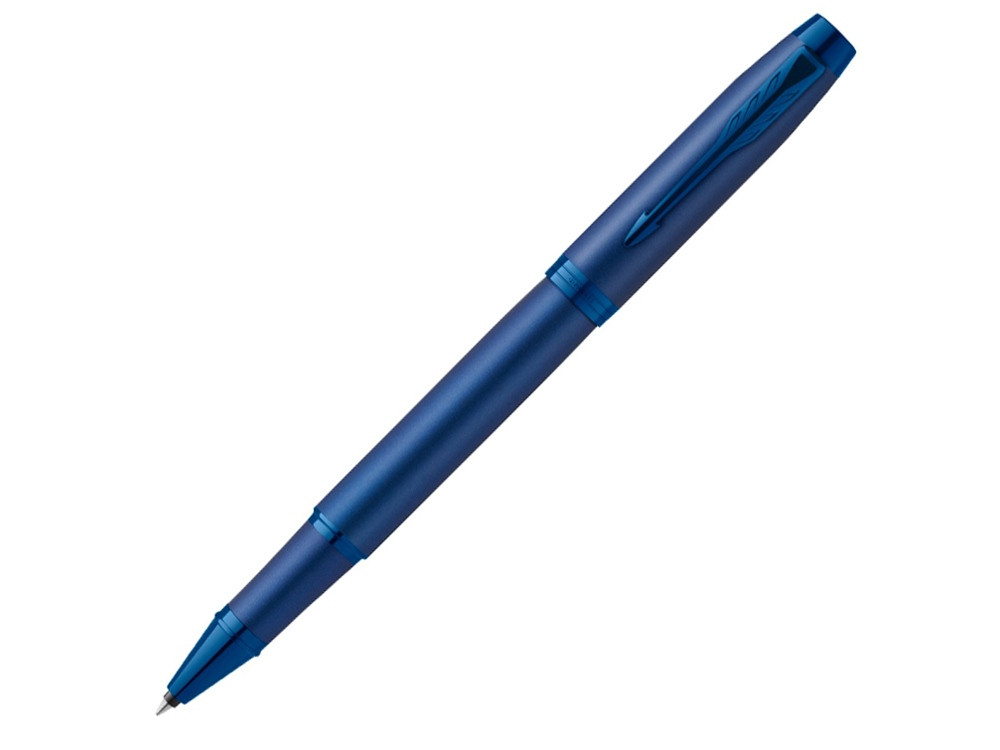 Ручка роллер Parker IM Monochrome Blue, стержень:F, цвет чернил: black, в подарочной упаковке. - фото 1 - id-p108558965