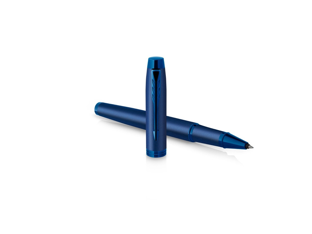Ручка роллер Parker IM Monochrome Blue, стержень:F, цвет чернил: black, в подарочной упаковке. - фото 3 - id-p108558965