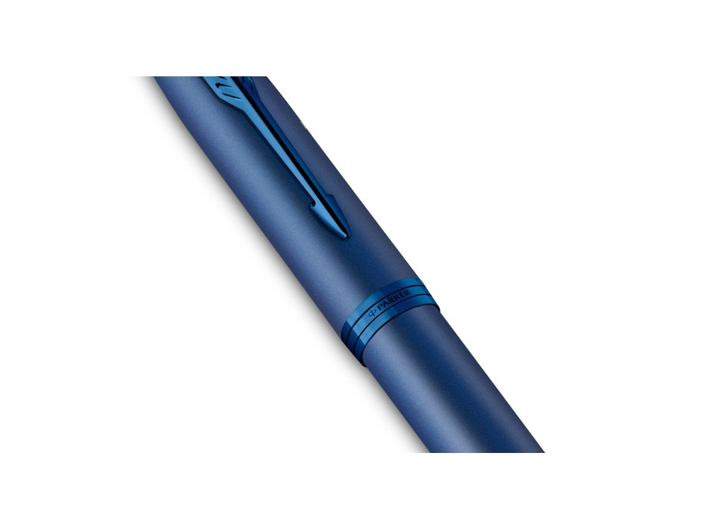Ручка роллер Parker IM Monochrome Blue, стержень:F, цвет чернил: black, в подарочной упаковке. - фото 5 - id-p108558965