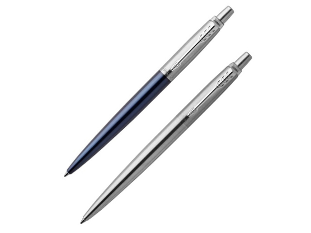 Набор из 2х ручек в подарочной коробке: Parker Jotter Essential, Royal Blue CT и Parker Jotter Essential, St.