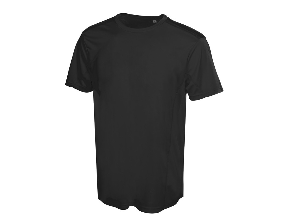 Мужская спортивная футболка Turin из комбинируемых материалов, черный - фото 1 - id-p108555150