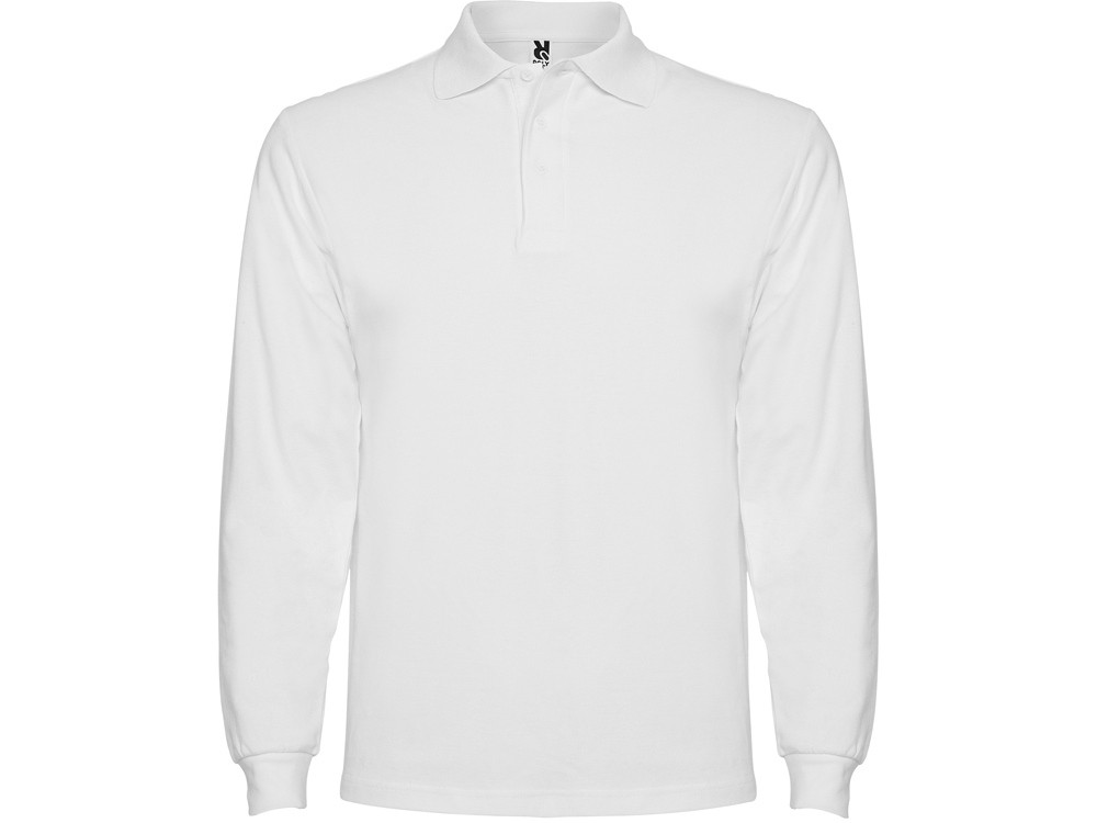 Рубашка поло Estrella мужская с длинным рукавом, белый - фото 1 - id-p108557435